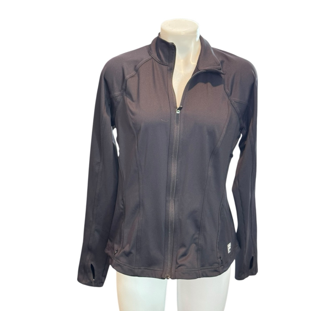 Women's FILA Black Full Zip Active Jacket Size L